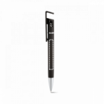 Ballpoint pen with phone holder clip