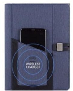 A5 Folder with built-in wireless powerbank