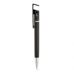 Ballpoint pen with phone holder clip